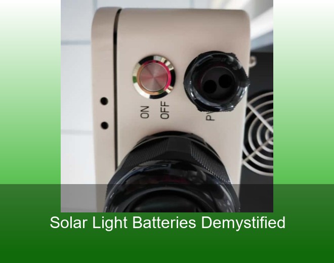 Solar Light Batteries Demystified
